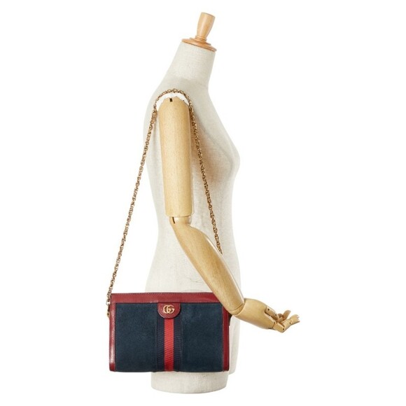 GUCCI Red Leather Shoulder Bag - Picture 14 of 14